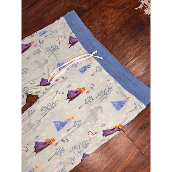 Little Sleepies Unisex Pajama Pants set Olaf Frozen Elsa Anna Jogger Bamboo M - Picture 8 of 9